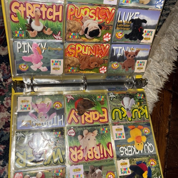 TY Beanie Babies Official Collector's binder from 1998 With 270+ Series 2 Cards - Picture 3 of 12